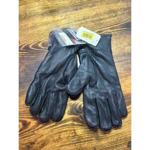 Scotchgaurd 3M Thinsulated Black Leather Gloves Size XL